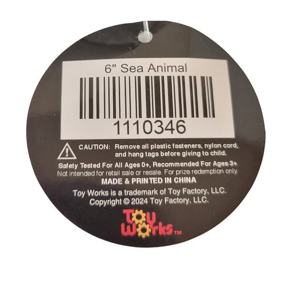 Toy Works Gray Dolphin Plush Stuffed Animal Mini Stuffed Animal 7" Soft Plushie - Picture 5 of 12